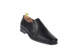 Pantofi barbati eleganti din piele naturala, cu elastic, NIC02ELPR